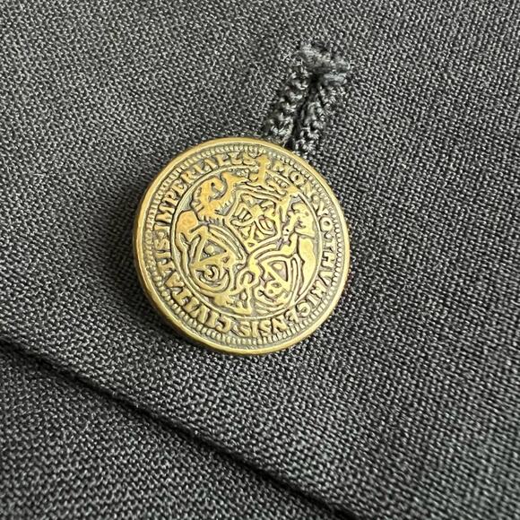 Oscar De La Renta Men’s 100% Wool Navy Two Button Blazer Sports Coat Jacket 42L - Picture 9 of 14